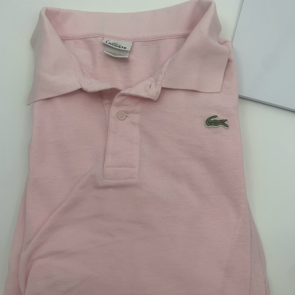 Lacoste polo shirt pink size 2XL